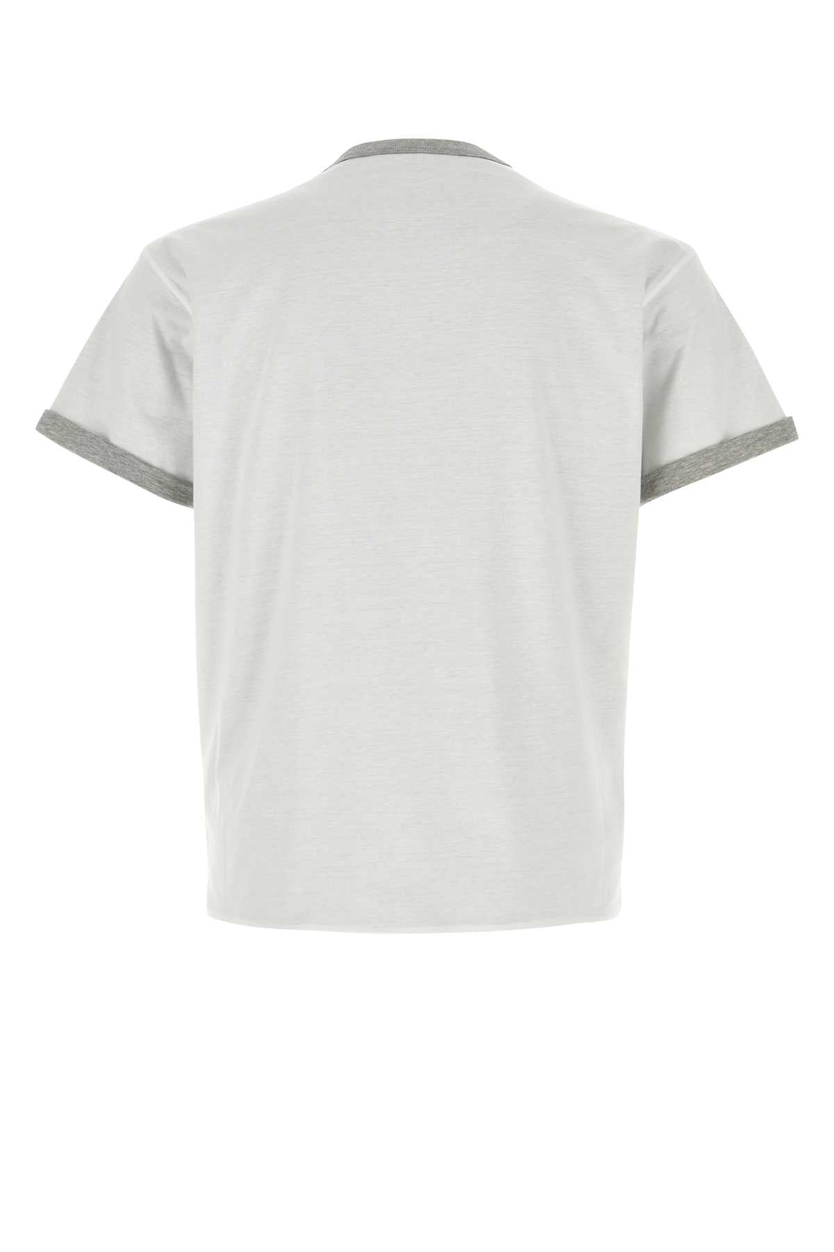 Bianco+grigio Exterior: Cotton T-shirt