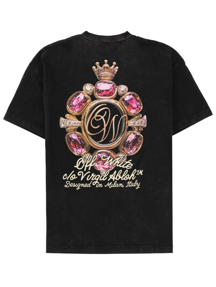 T-Shirt With Logo Black Cotton T-shirts