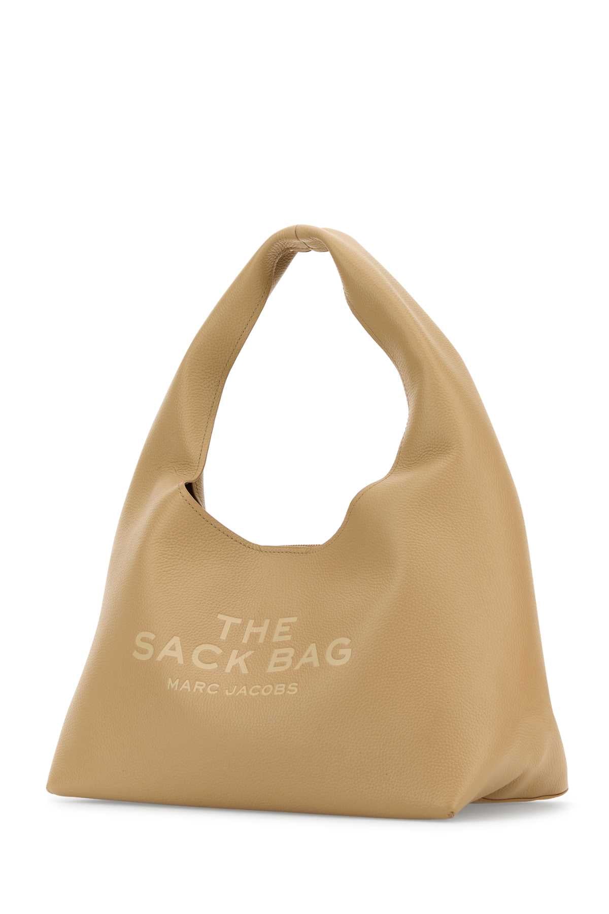 Beige Leather The Sack Bag Shopping Camel Cow Borse A Mano
