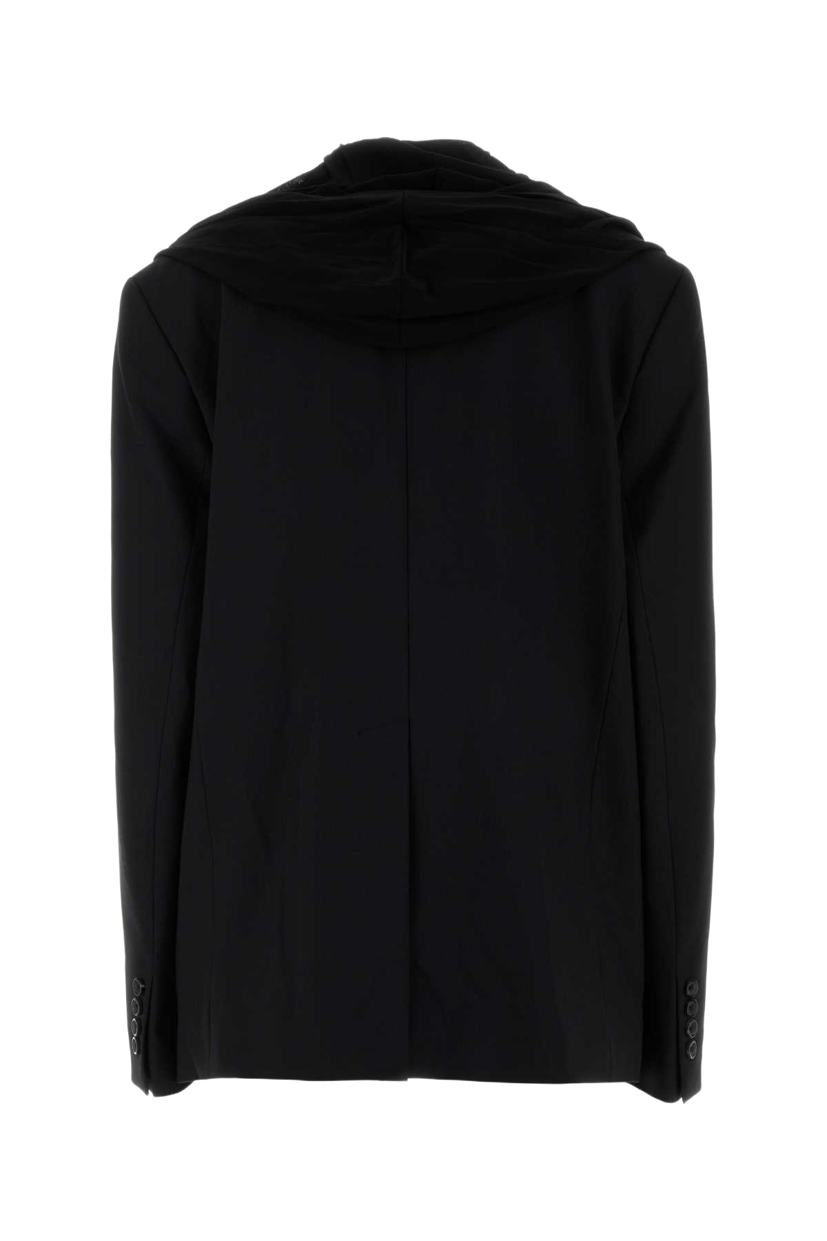 Black Stretch Twill Oversize Blazer Giacche E Gilet