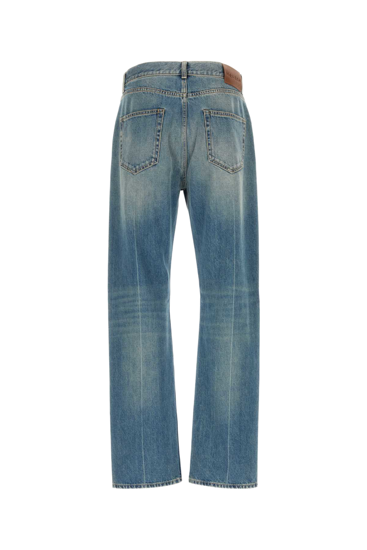 Denim Jeans Bluewashed Exterior: Cotton