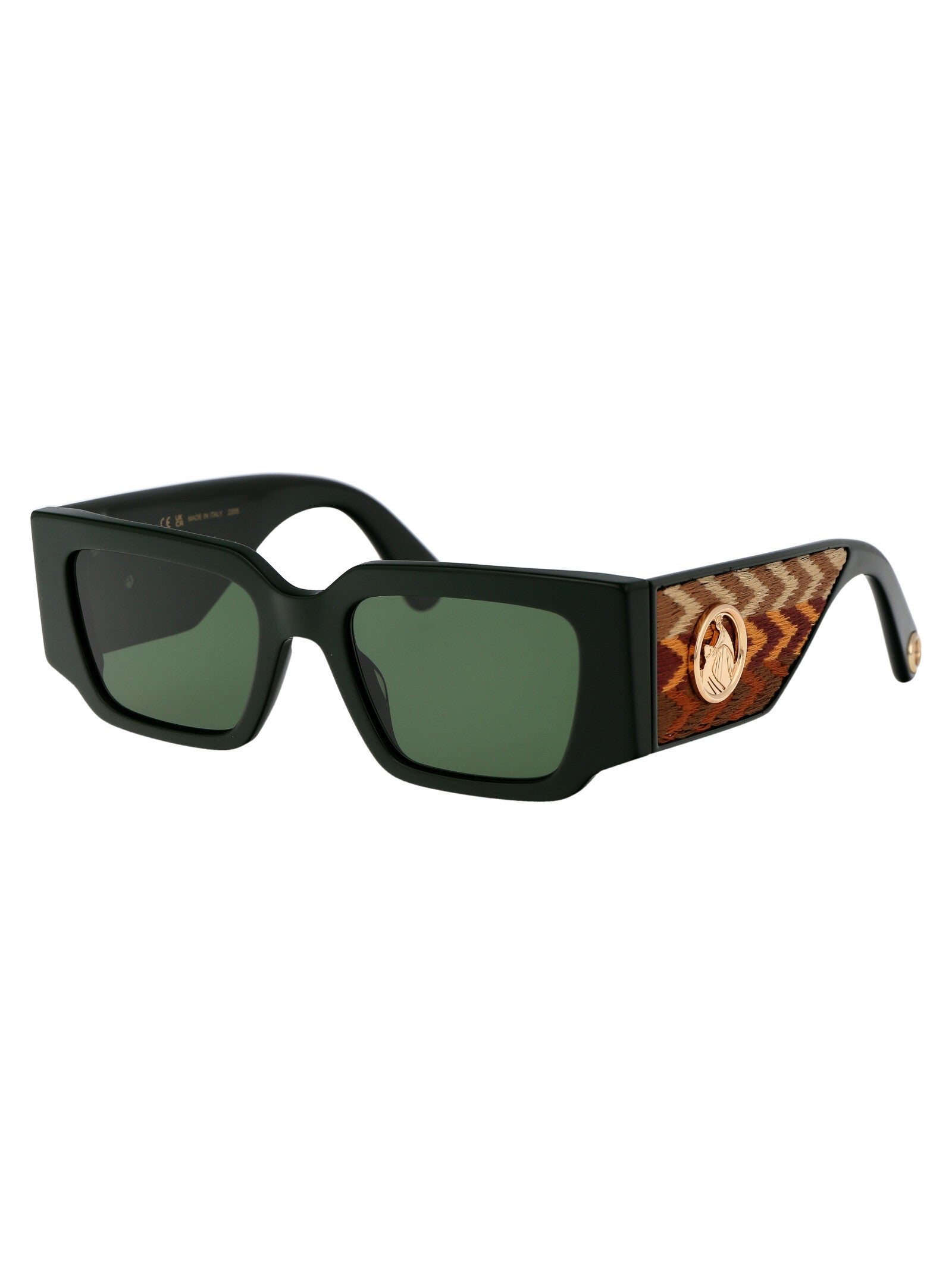 Lnv639s 318 Dark Green Acetate Sunglasses