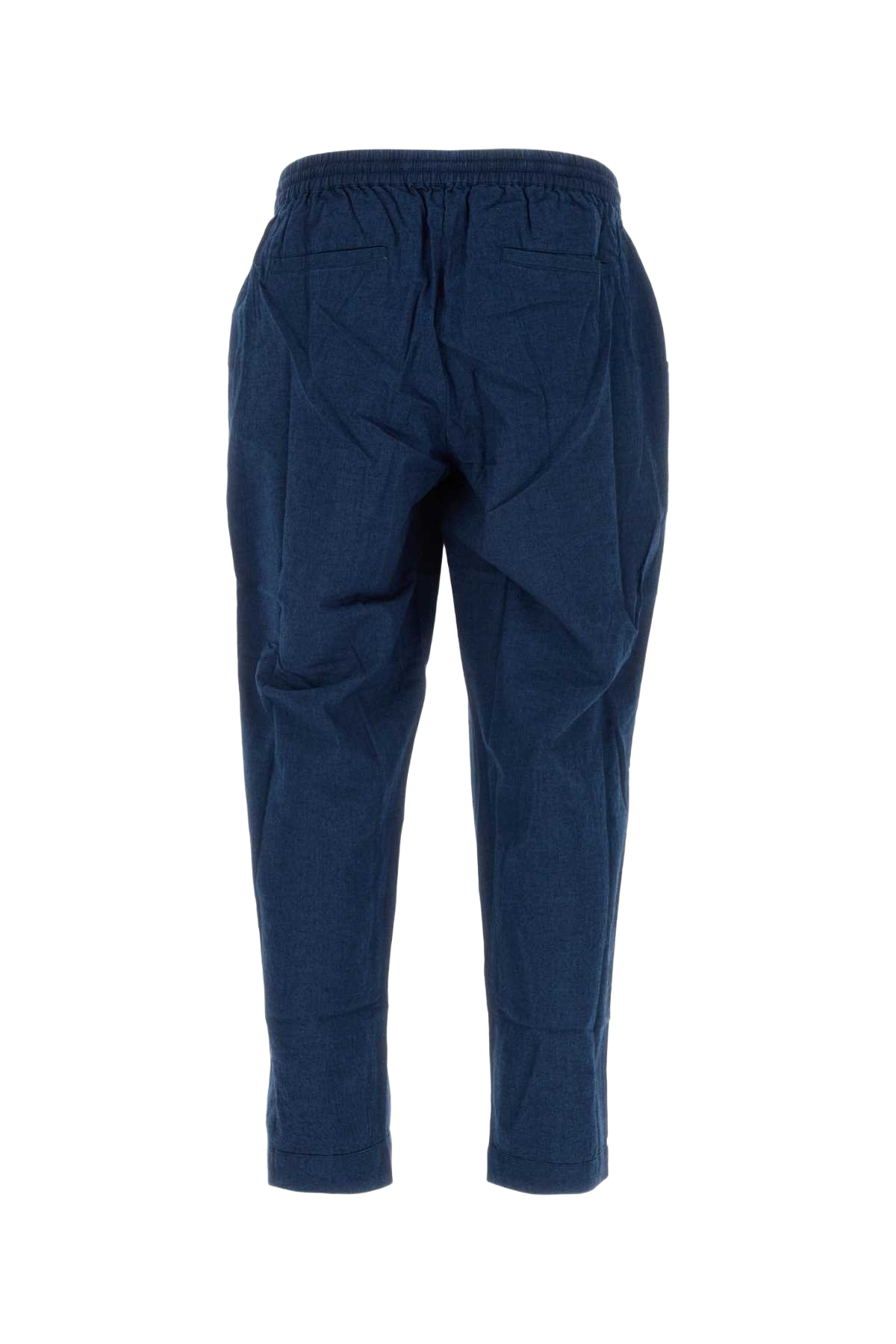 Blue Cotton Neon Pant Navyblue Exterior: Pantaloni