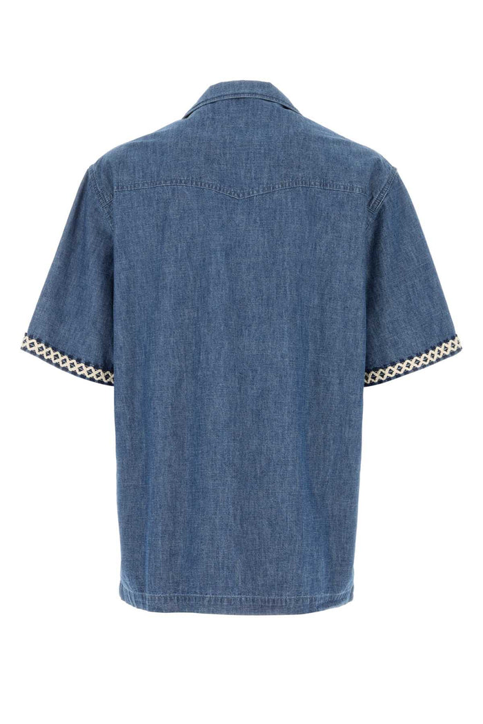 Denim Shirt Mediumbluedenim Cotton Camicie