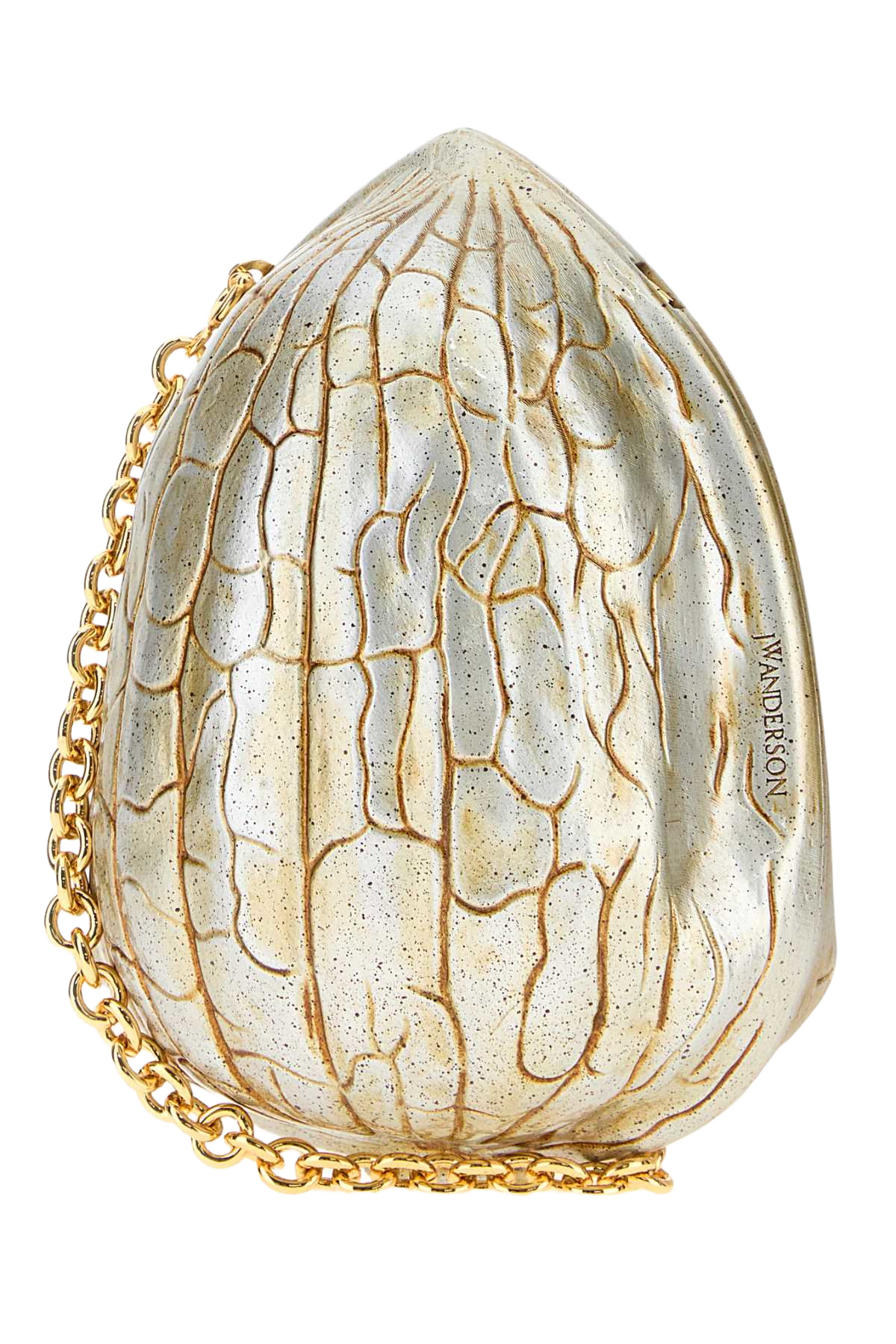 Two-Tone Resin Walnut Clutch Agedgold