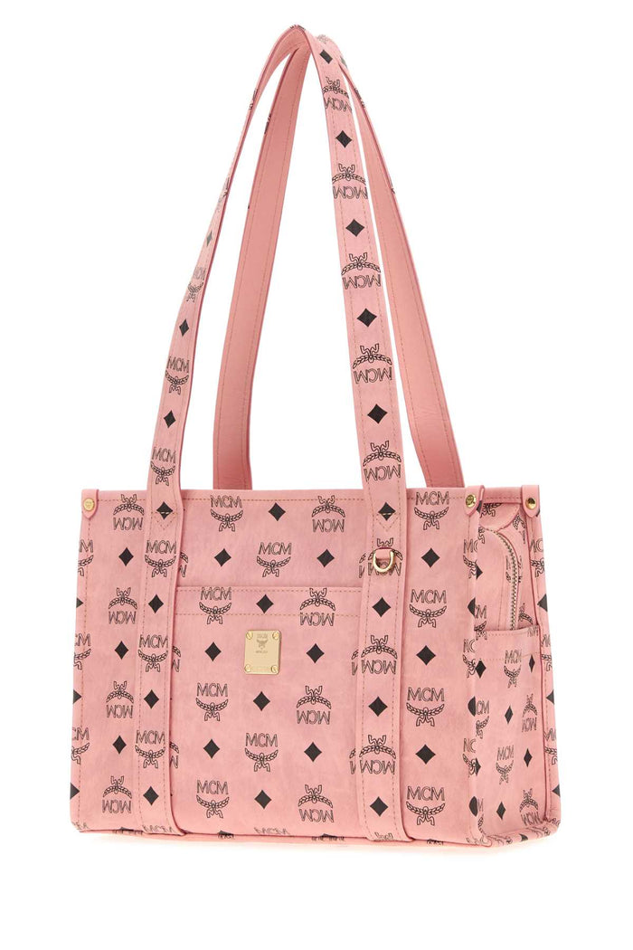 Printed Canvas Aren Shopping Bag Softpink Borse A Mano