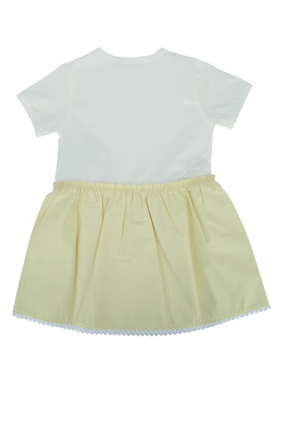 Dress Whiteyellow Abiti