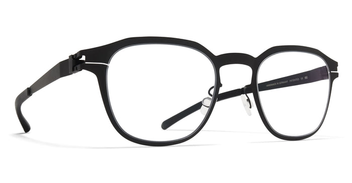Idris - Black Rx Stainless Steel Eyeglasses