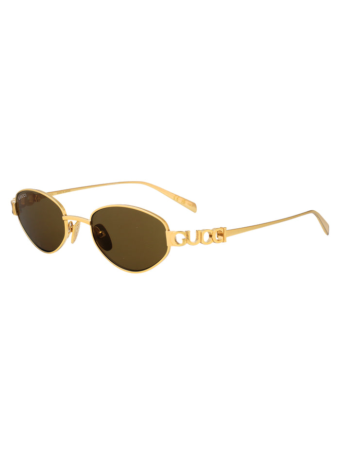 Gg1935s Gold-gold-bronze Metal Sunglasses