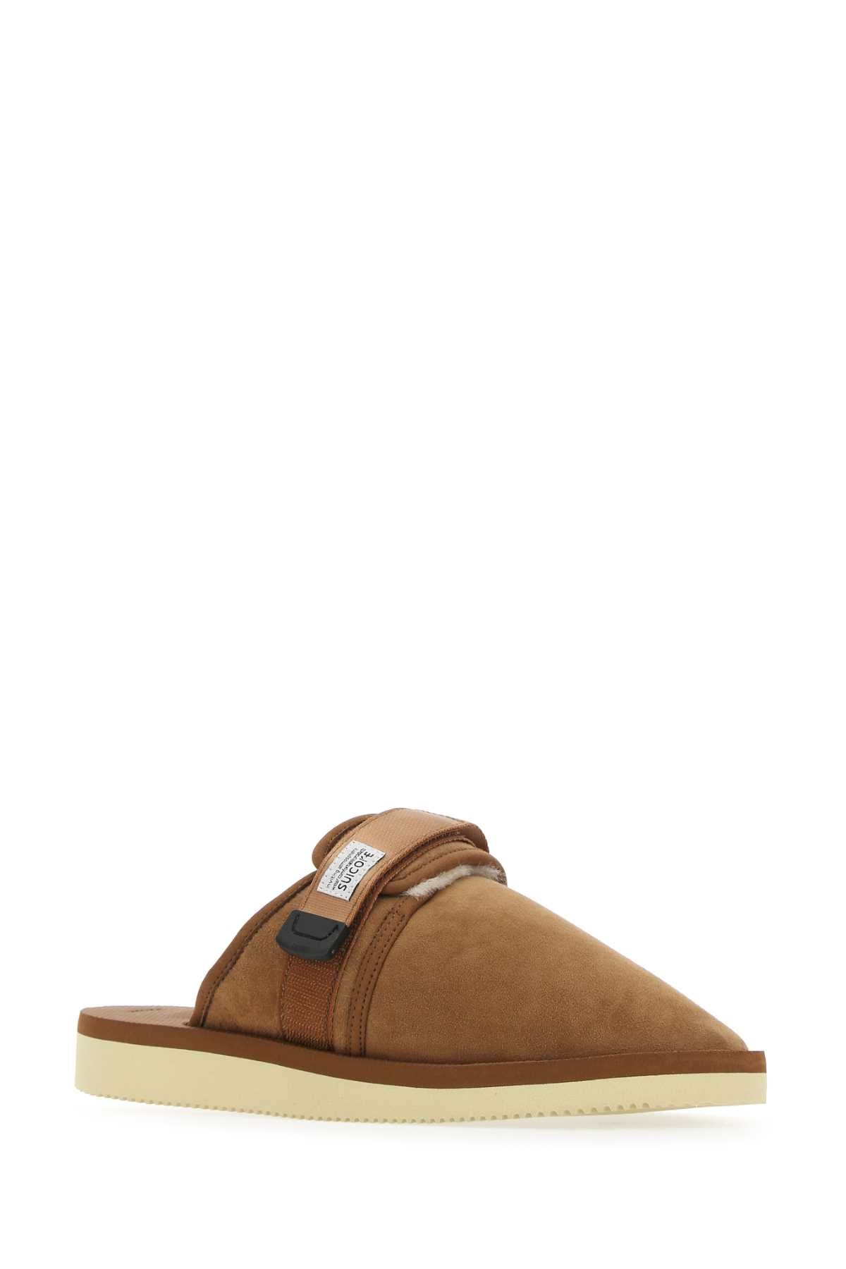 Biscuit Suede Zavo Slippers Brown