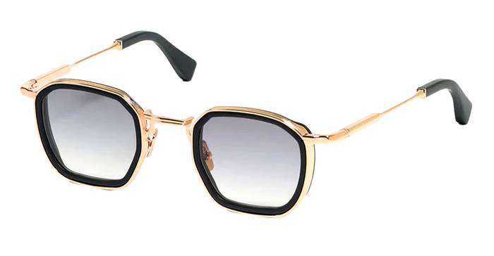 Leo - C114 Rose Gold Matte Black Nd Metal Sunglasses