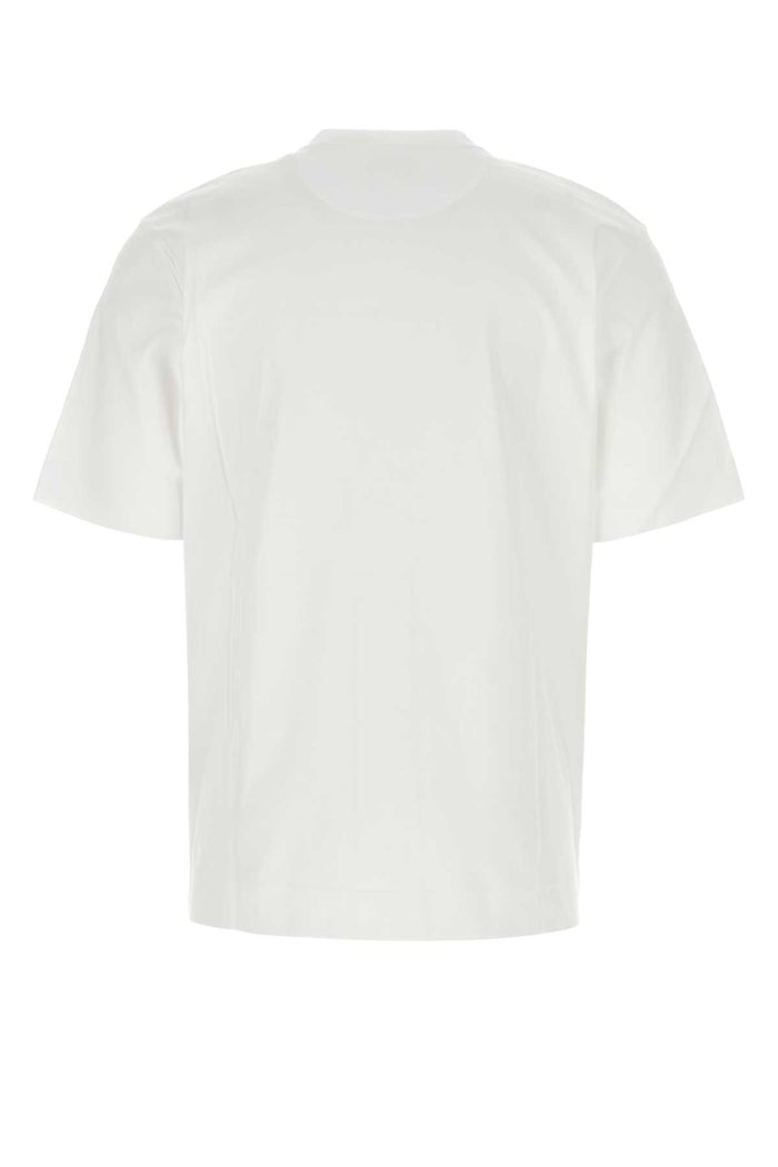 White Cotton T-Shirt Bianco Exterior