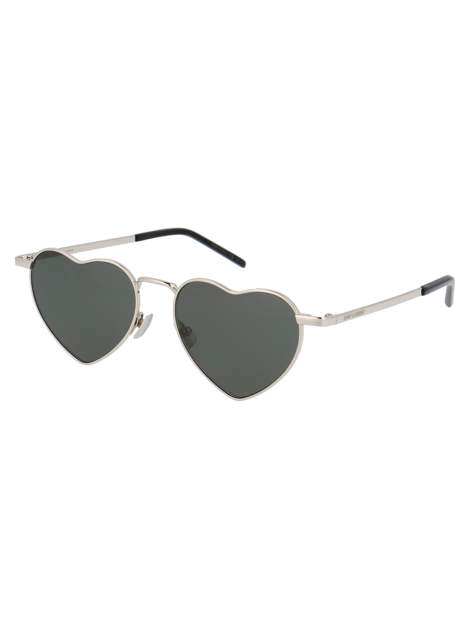 Sl 301 Loulou 001 Silver Grey Metal Sunglasses