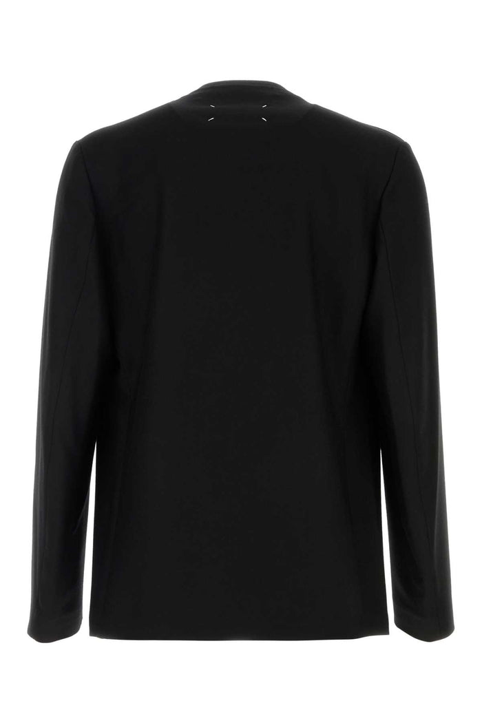 Black Exterior: Virgin Wool Giacche E Gilet