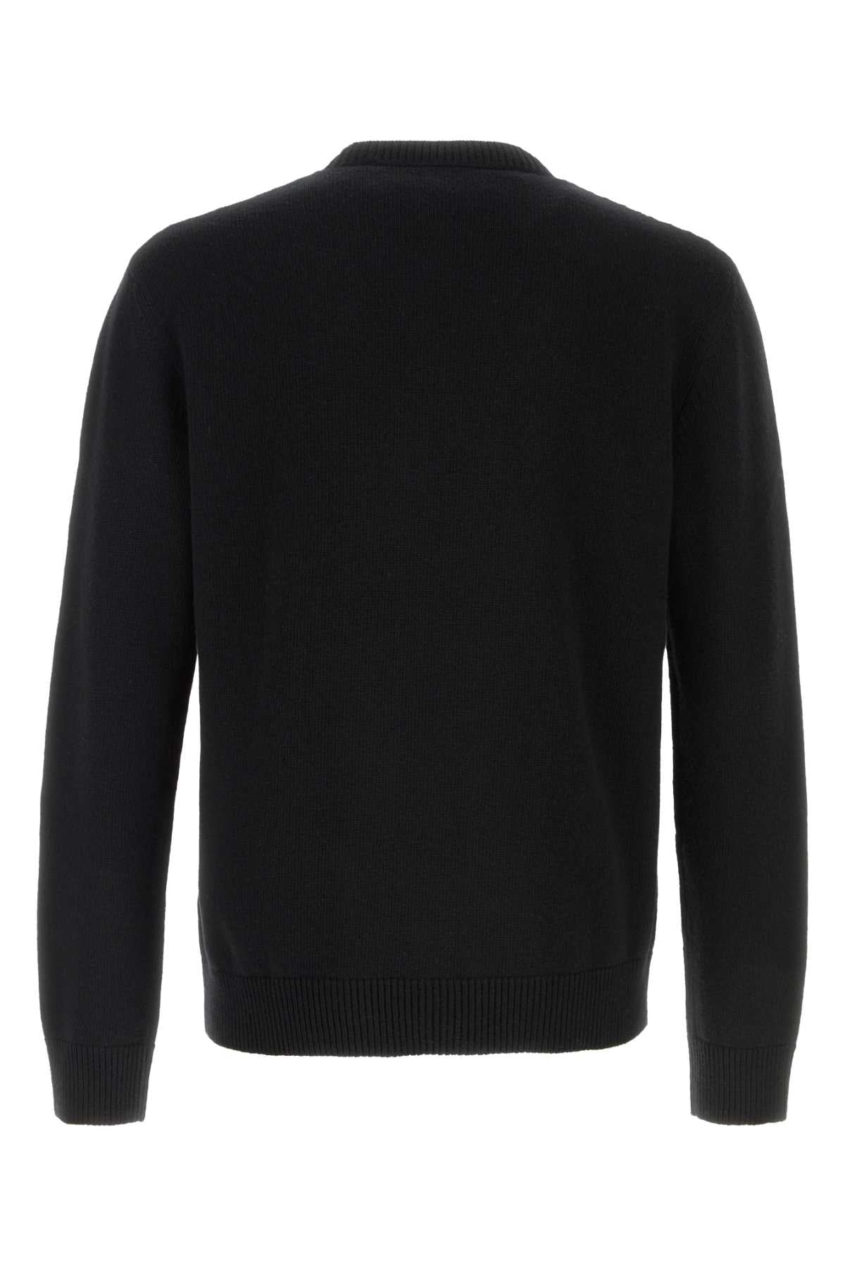 Black Wool Sweater Neroburro Virgin Maglie