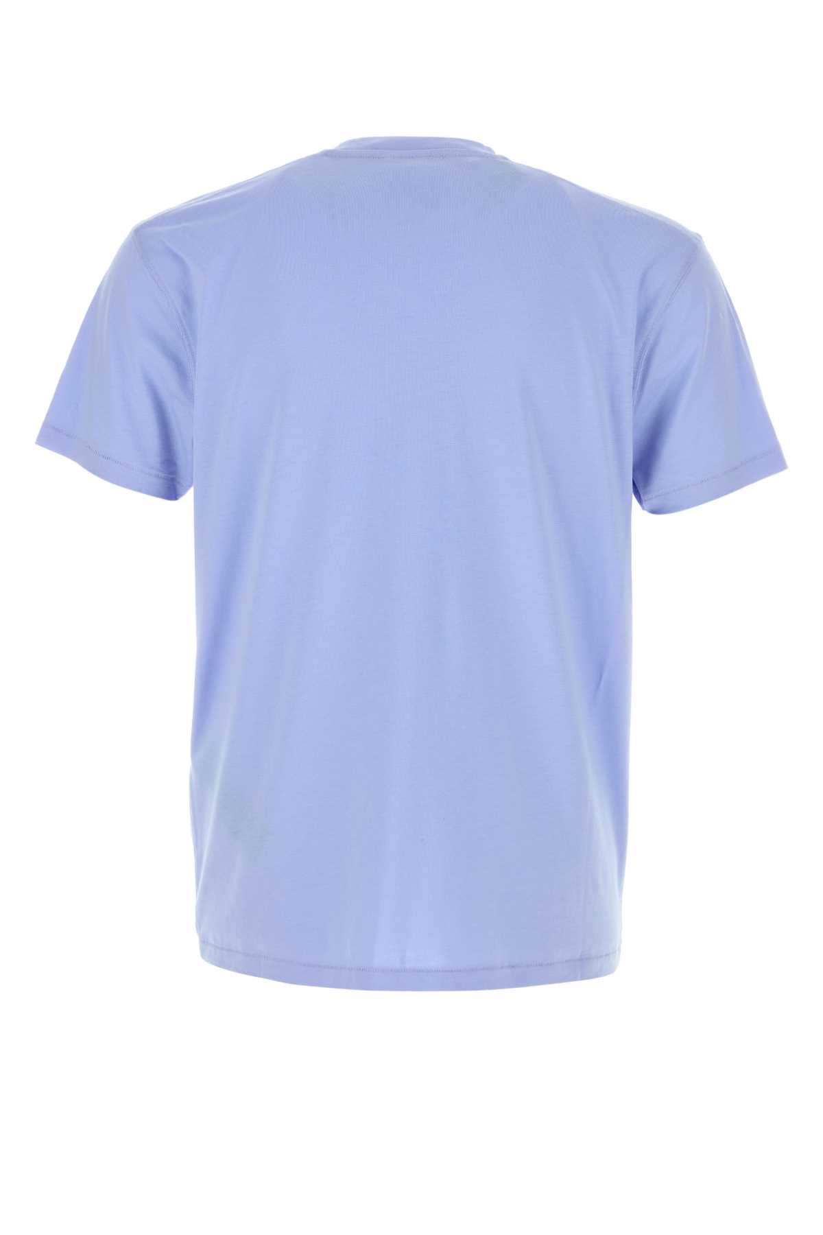 Blue Lyocell Cotton T-shirt