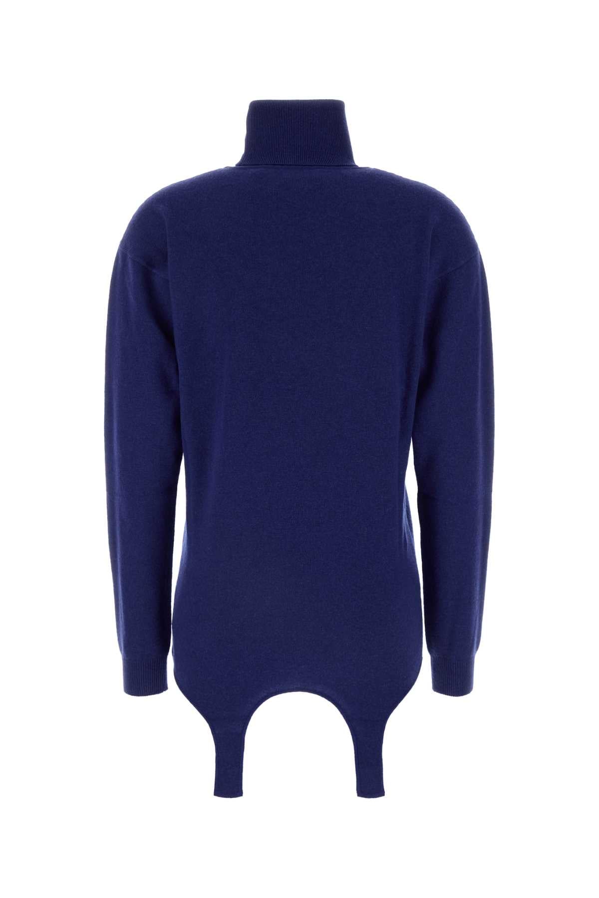 Electric Blue Cashmere Sweater Bleuroi Exterior: Maglieria