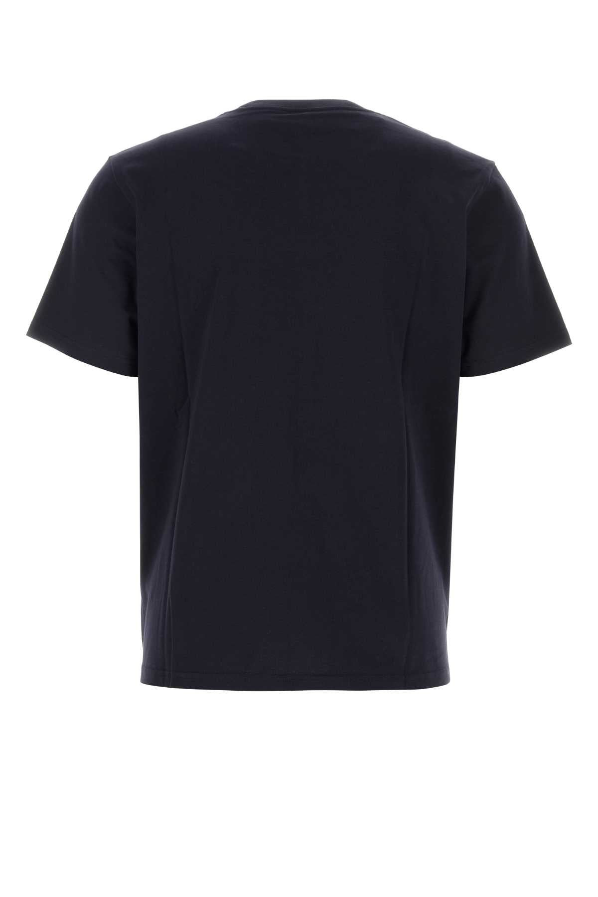 Midnight Blue Cotton S-S Pocket T-Shirt Darknavy Single Jersey