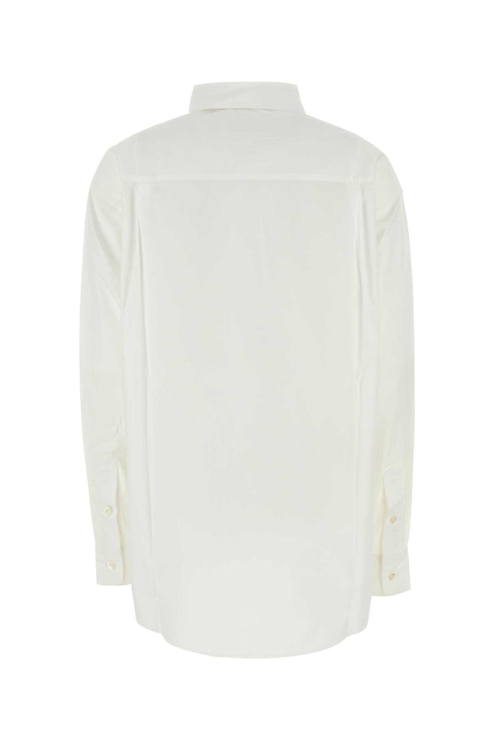 White Poplin Shirt Lilywhite Exterior: Cotton Camicie