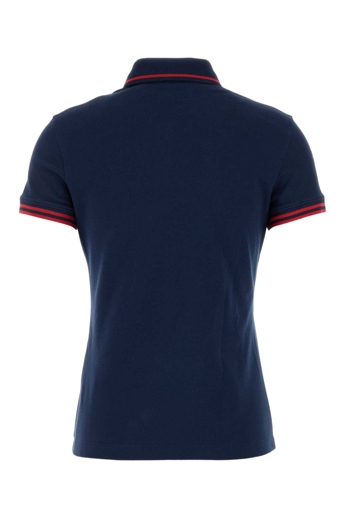 Blue Poplin Polo Shirt Indaco Exterior: Cotton
