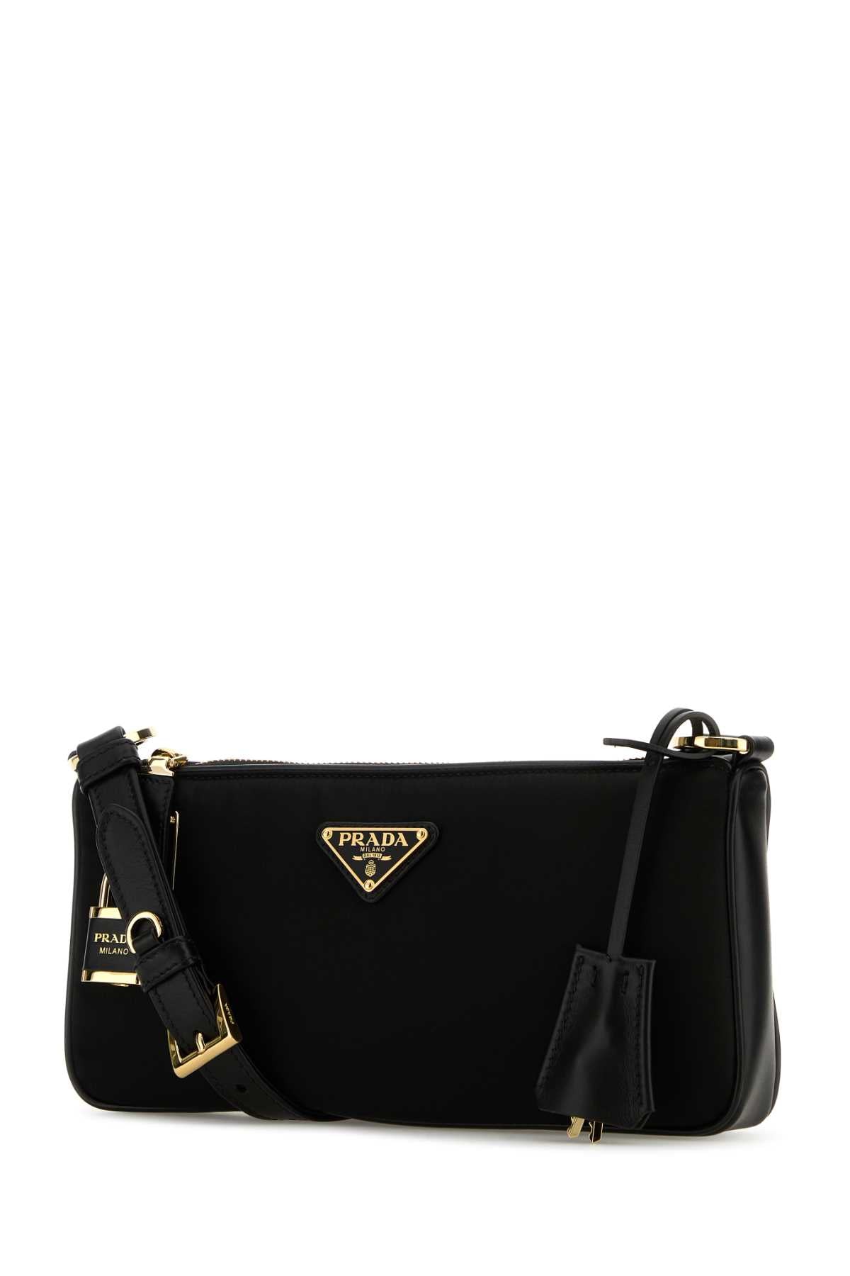 Black Re-Nylon Crossbody Bag Nero Poliammidericiclata-vitello Borse A Tracolla