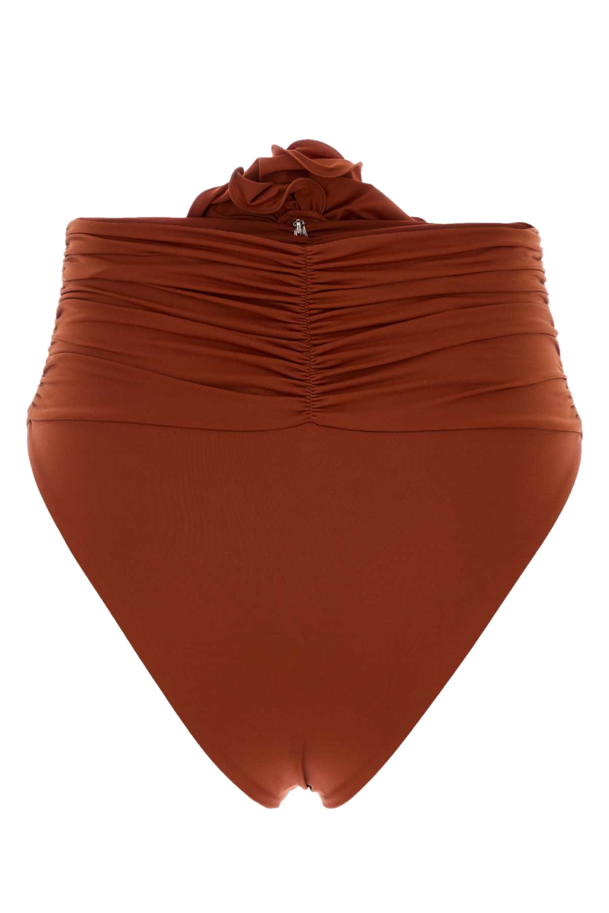 Brick Stretch Nylon Bikini Bottom Orange Costumi Da Bagno