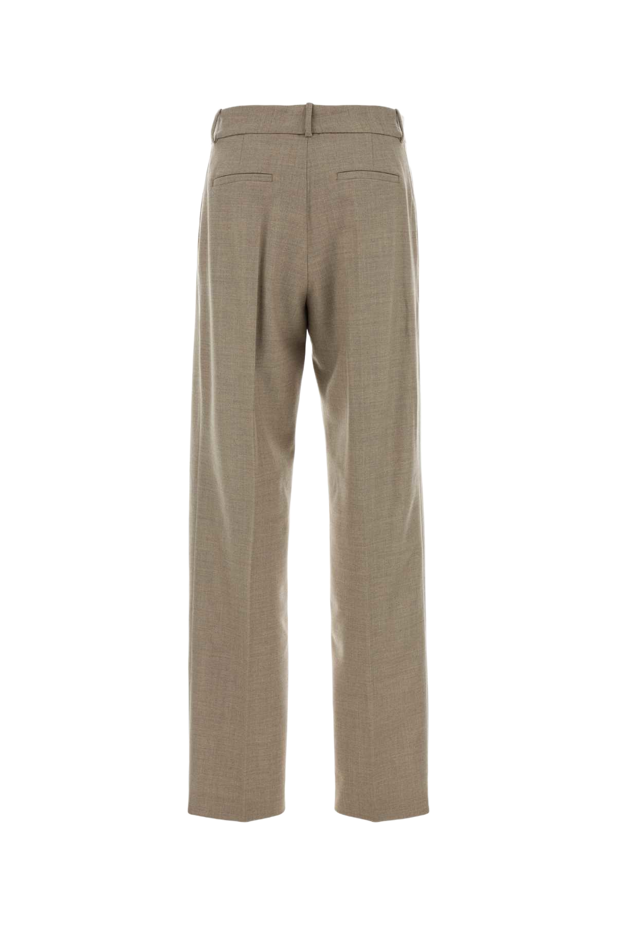 Dove Grey Stretch Wool Pant Beige Pantaloni
