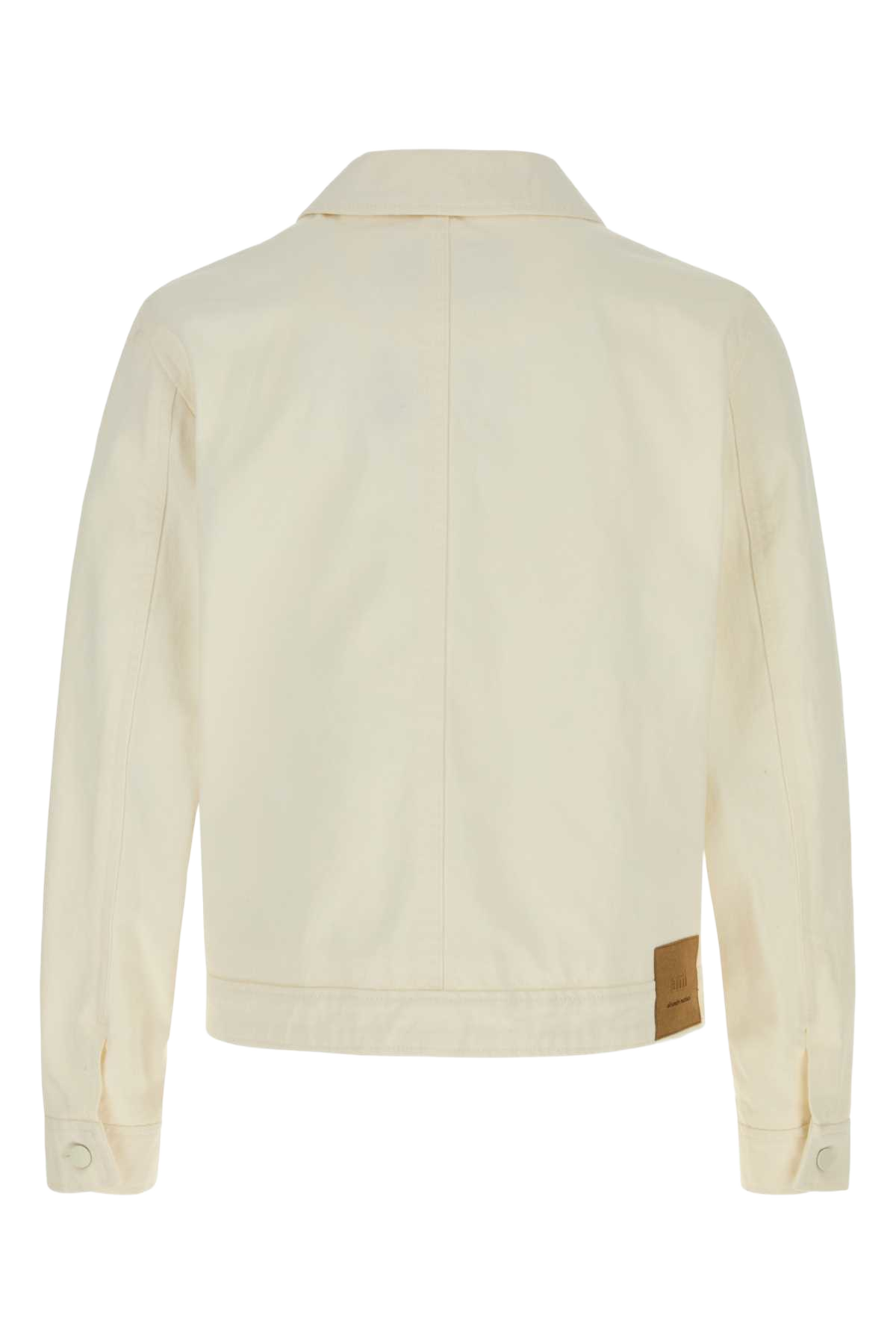 Ivory Denim Jacket Blanccreme Exterior: Cotton Giacche E Gilet