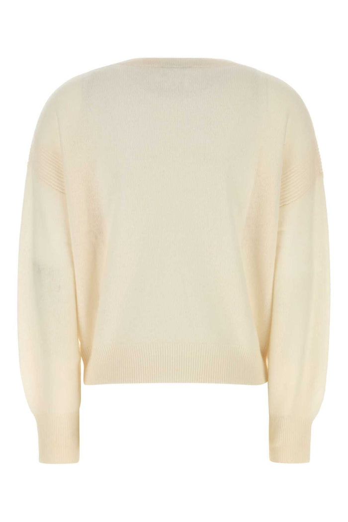 White Cashmere Modena Sweater Exterior: Organic Maglieria