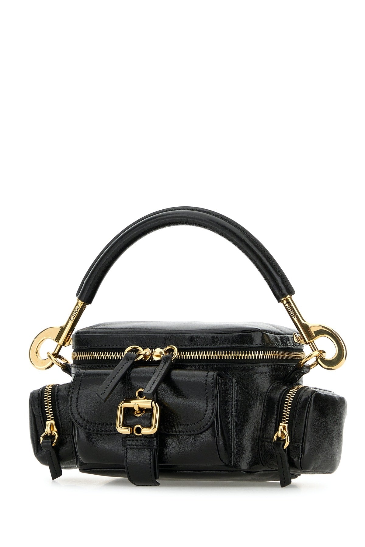 Chc24as534n83 001 Black Leather Borse A Mano
