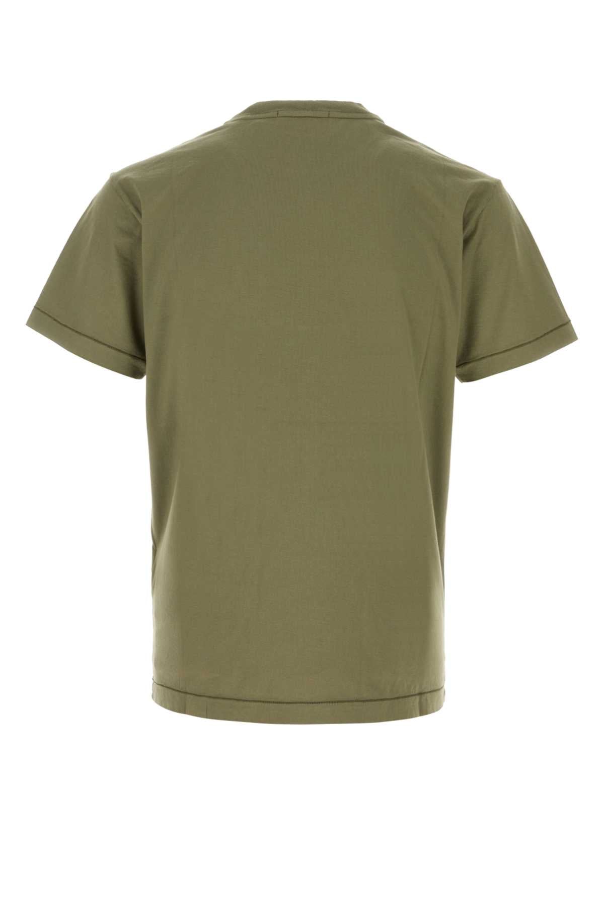 Militarygreen Exterior: Cotton T-shirt