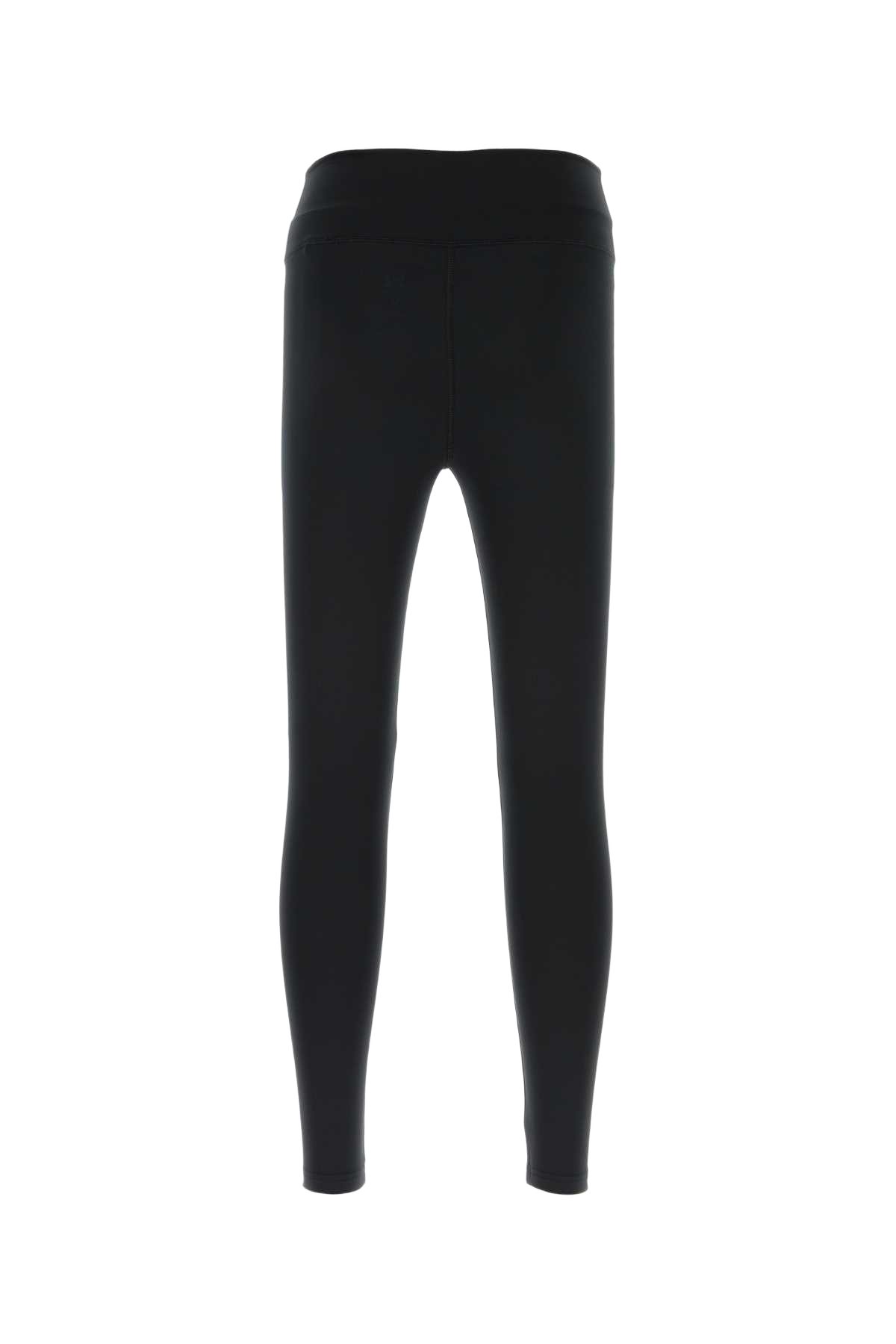 Black Stretch Polyester Balenciaga X Under Armour Leggings Blackwhite Exterior: Elastane