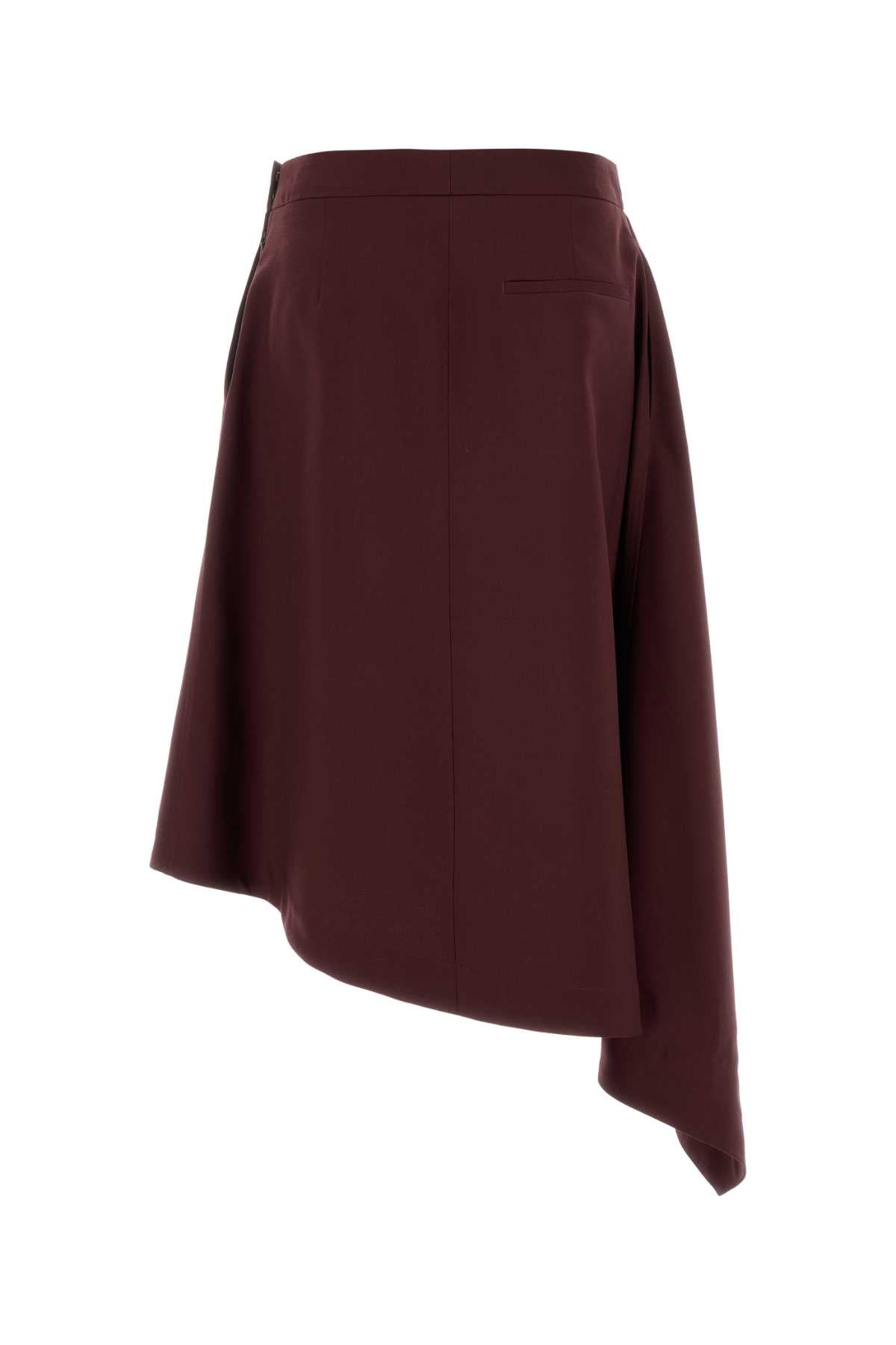Grape Wool Skirt Aubergine Exterior: Virgin Gonne