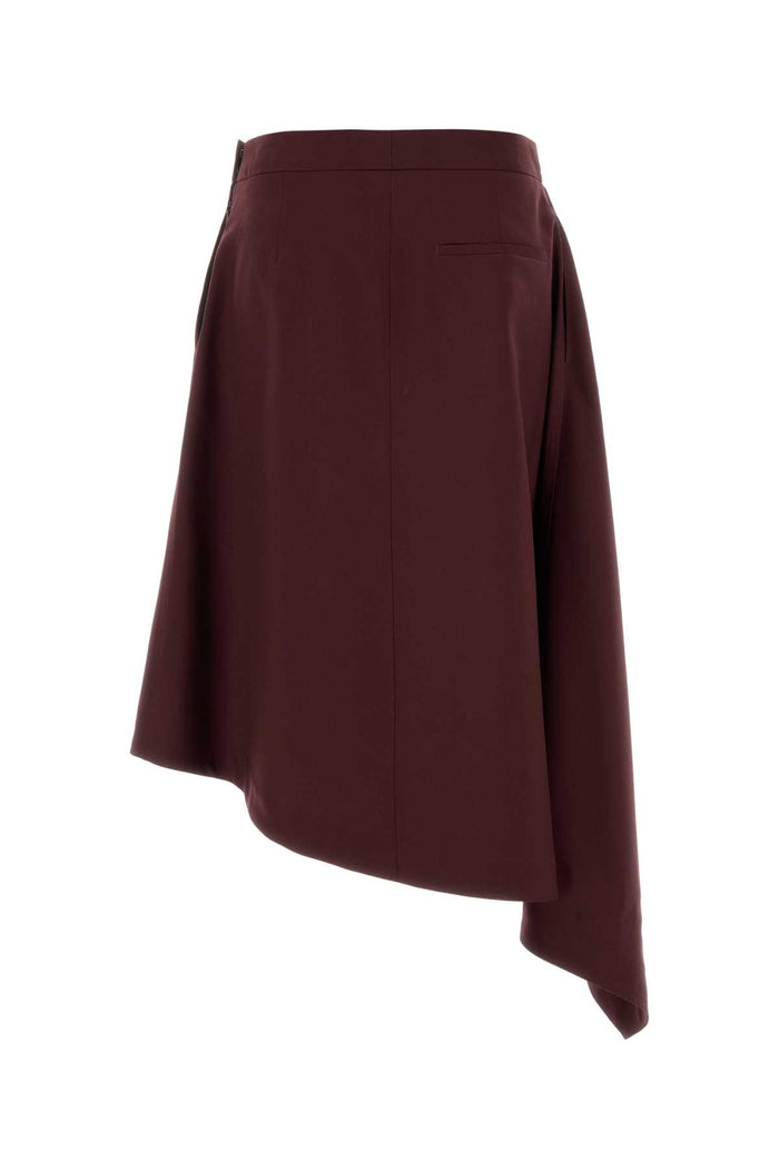 Grape Wool Skirt Aubergine Exterior: Virgin Gonne
