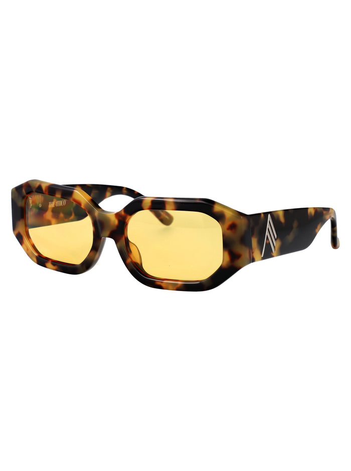 Attico45c7sun C7 T-shell/silver/yellow Acetate Sunglasses
