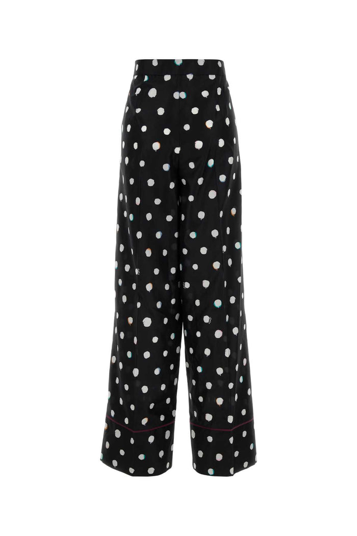 Black Exterior: Silk Pantaloni