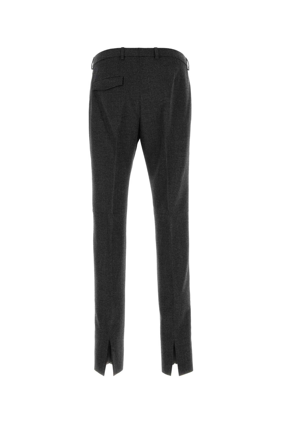 Melange Graphite Wool Pant Greyblack Exterior: Pantaloni
