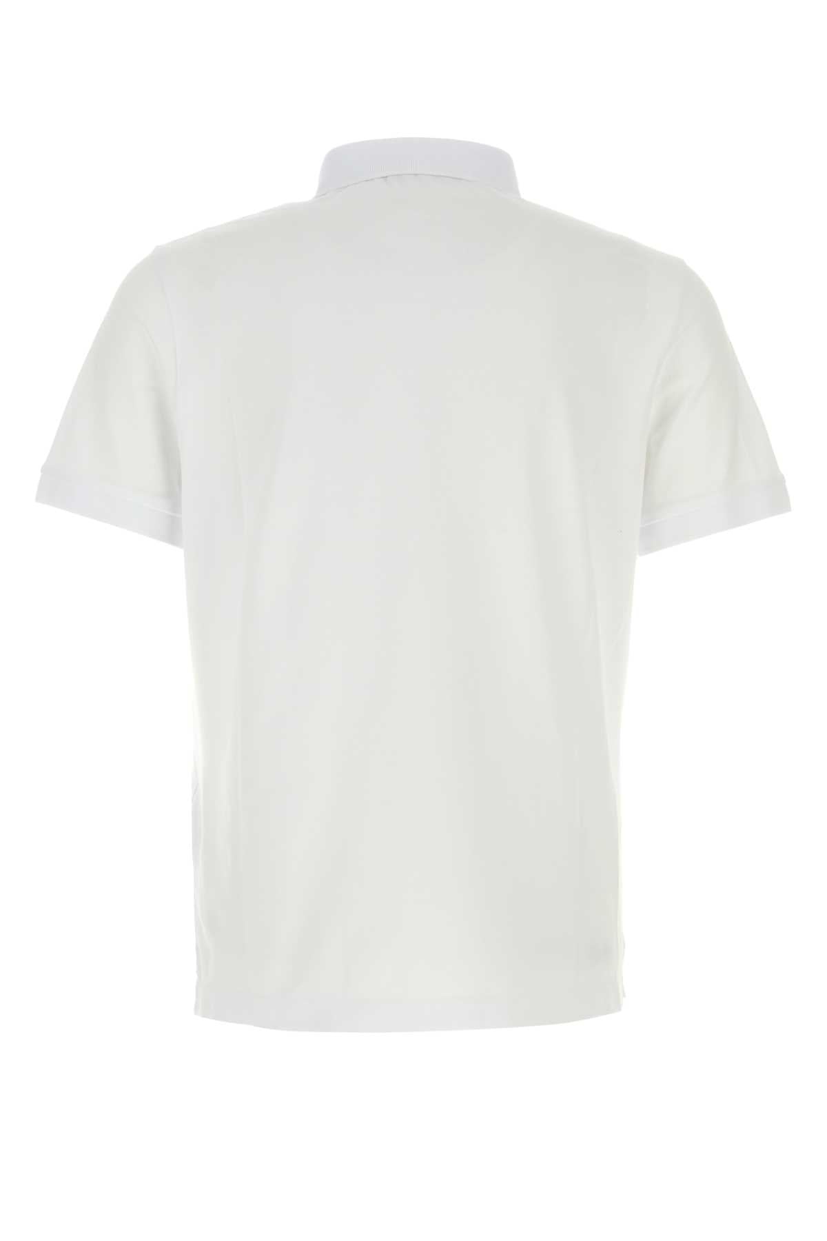 White Exterior: Cotton Elastane Polo