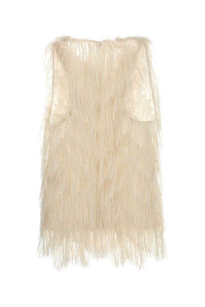 Embellished Nylon Blend Top Pearl Maglie