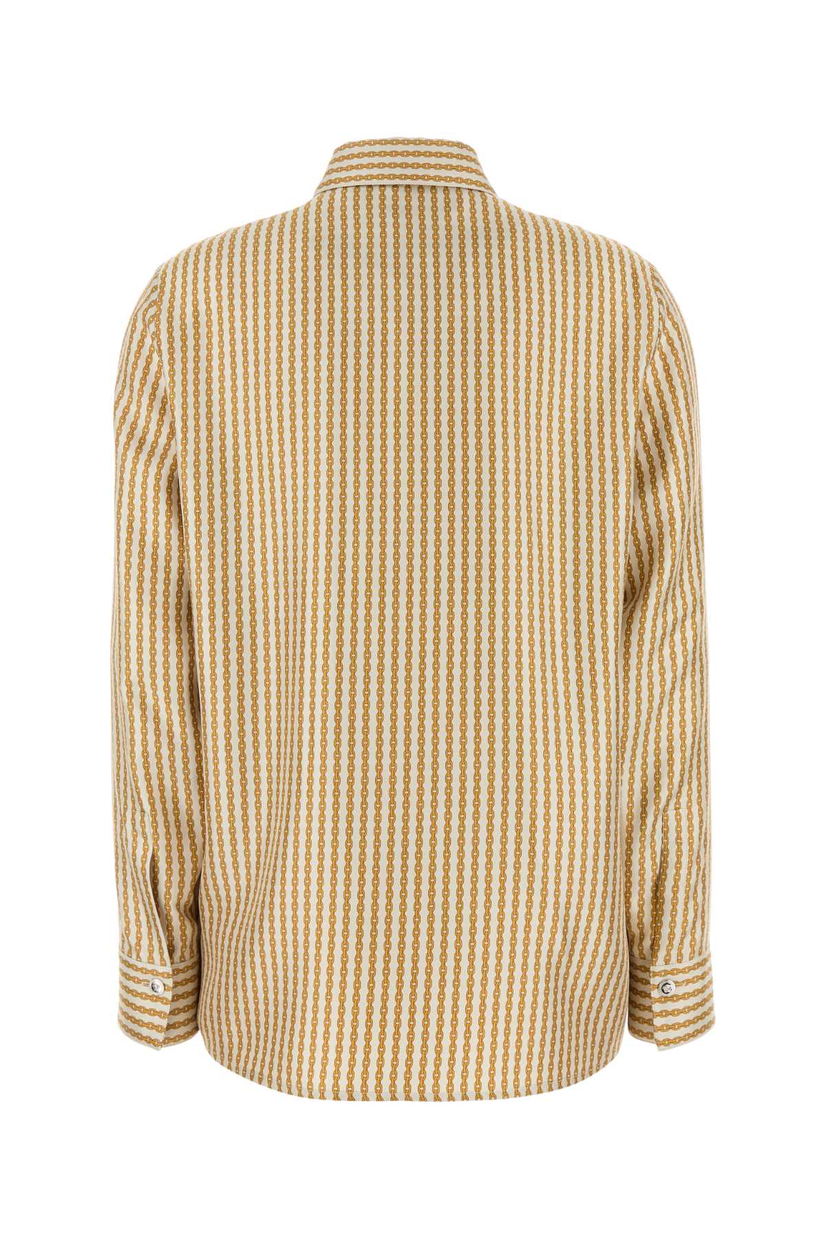 Printed Silk Shirt Bonegold Exterior: Camicie