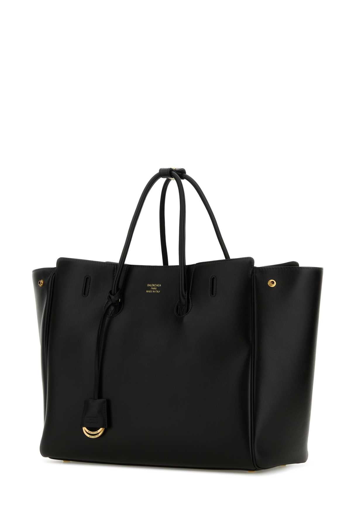 Black Leather Carry All Hampton Shopping Bag Borse A Mano