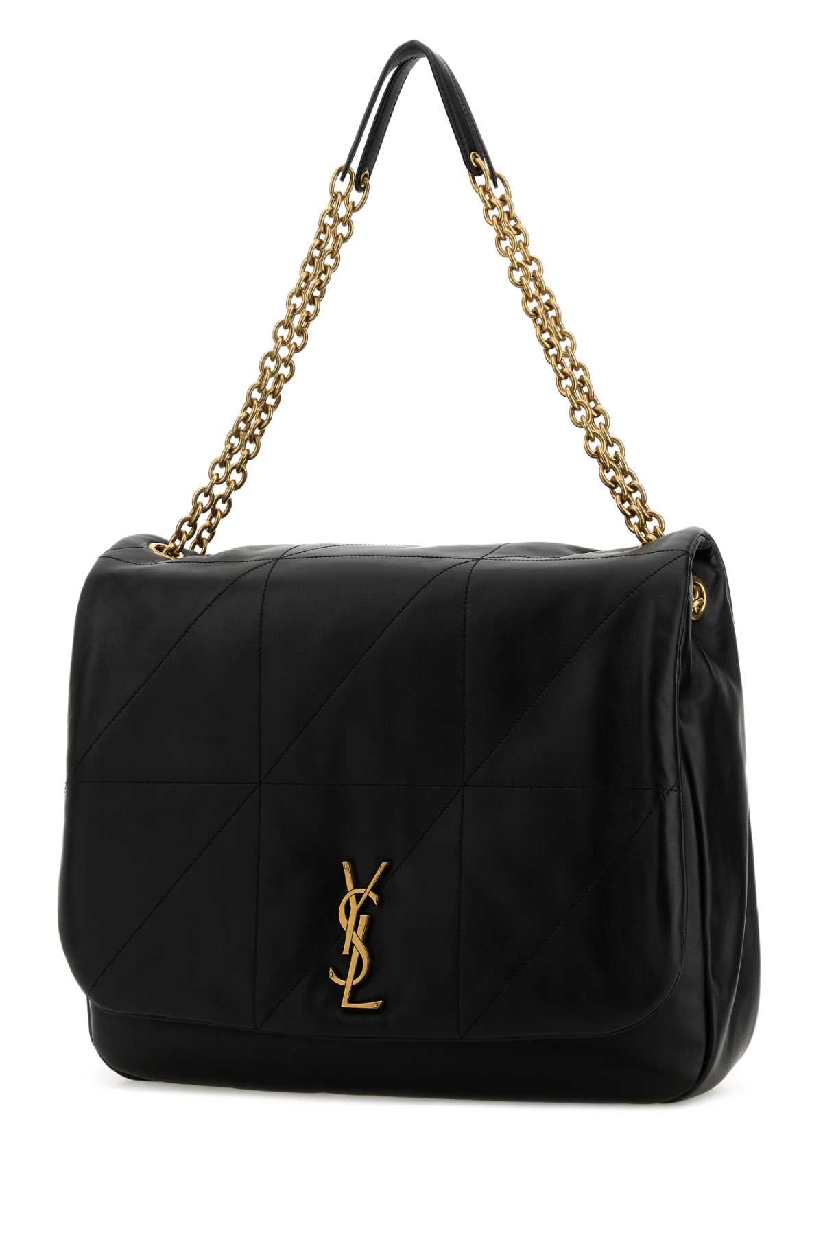 Black Leather Jamie Shopping Bag Nero Borse A Mano
