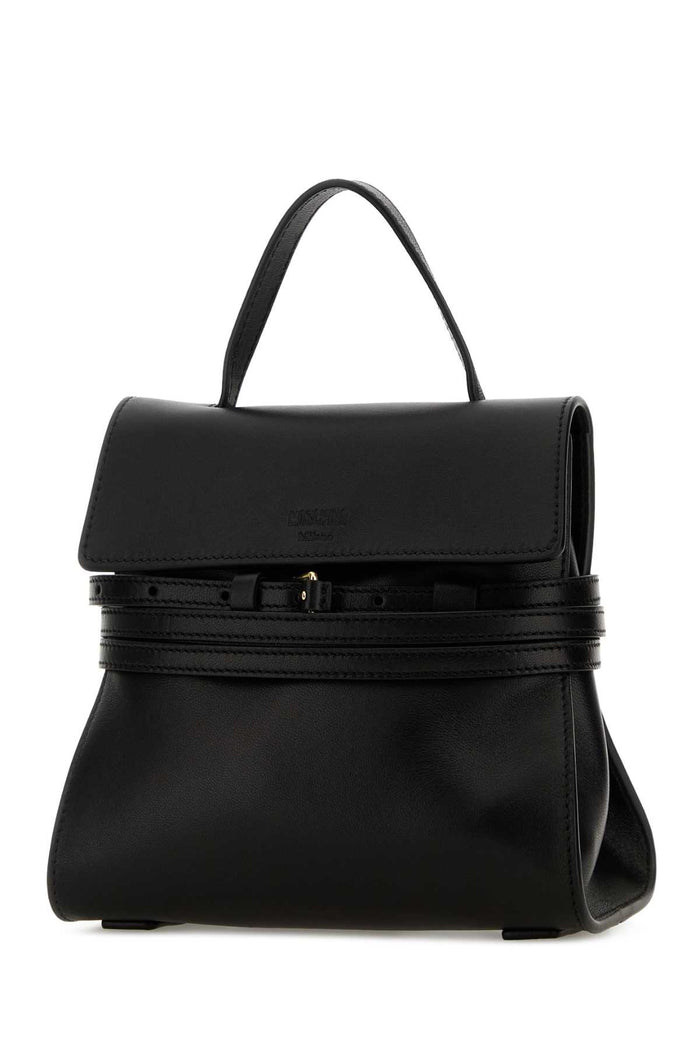 Black Nappa Leather Small Tie Me Handbag Nero Borse A Mano