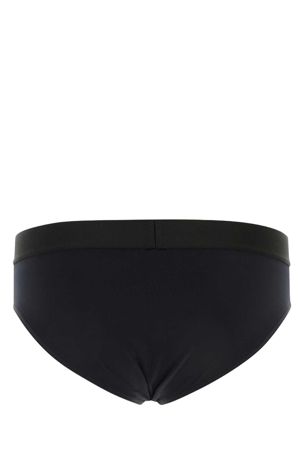 Black Stretch Nylon Swimming Brief Blackfucsia Exterior: Elastane Costumi Da Bagno