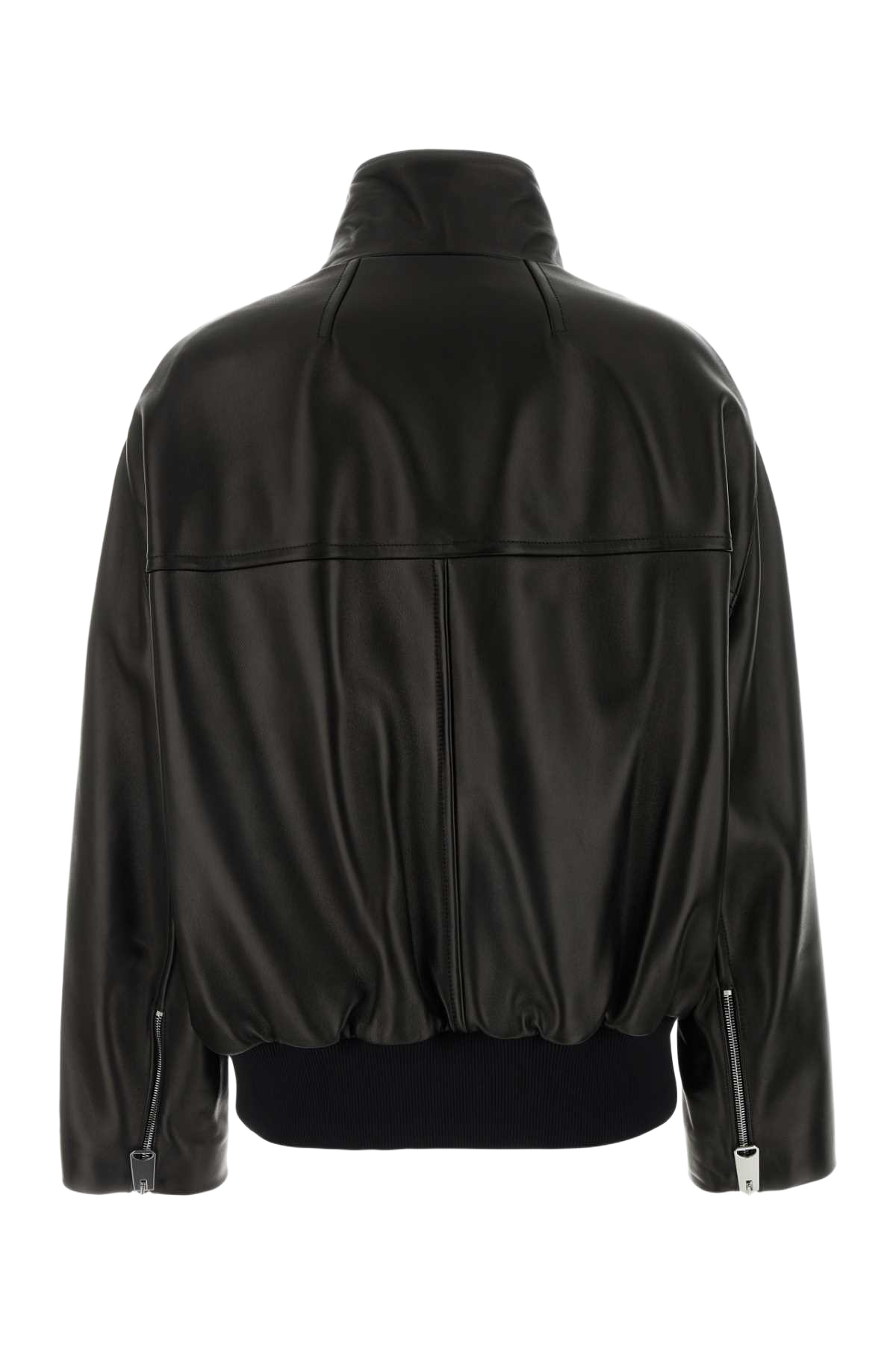 Black Leather Hamett Jacket Lamb Giacche E Gilet