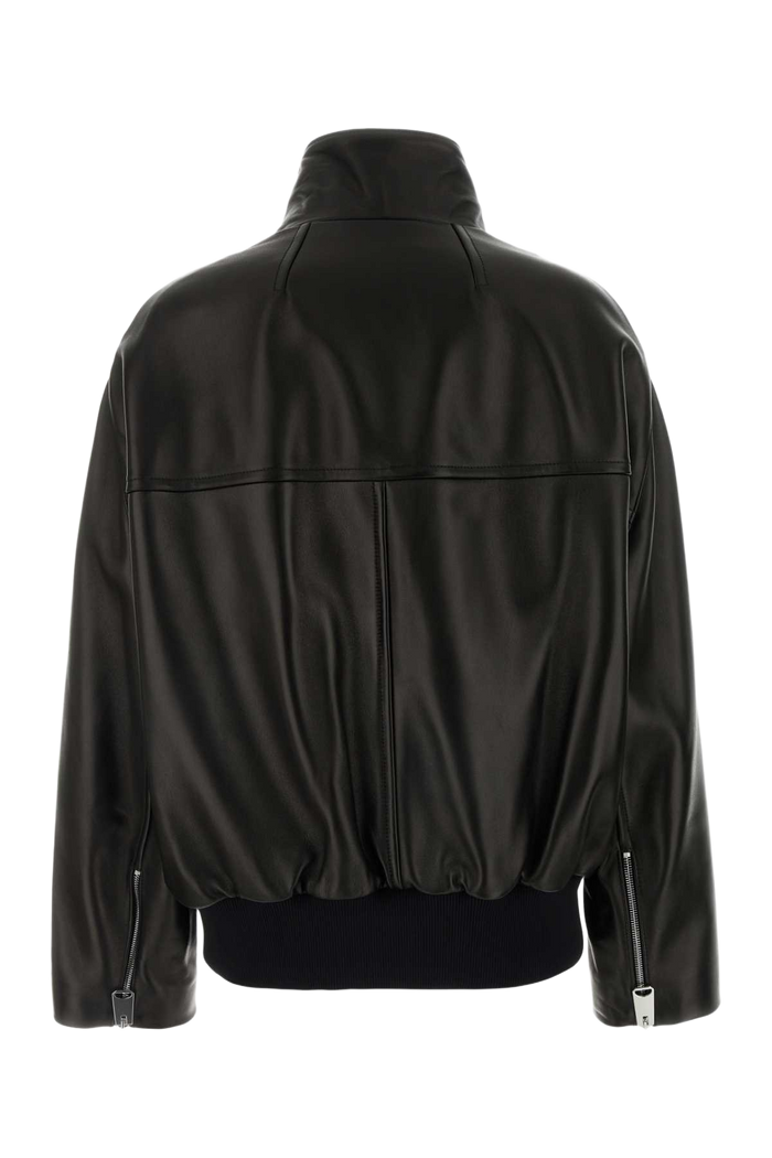 Black Leather Hamett Jacket Lamb Giacche E Gilet