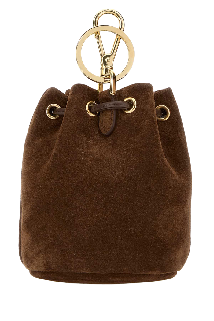 Chocolate Suede Pouch Cacao 1 Portachiavi