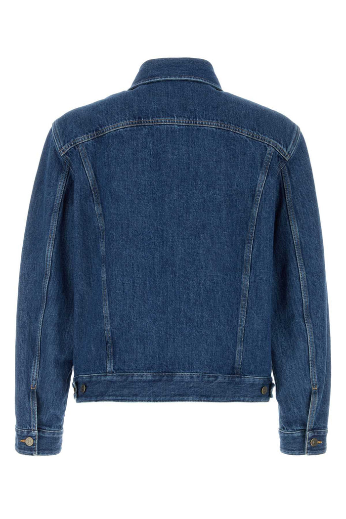 Denim Jacket Mediumbluedenim Cotton Giubbini