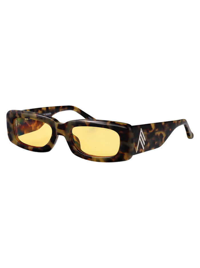 Mini Marfa T-shell/silver/yellow Acetate Sunglasses