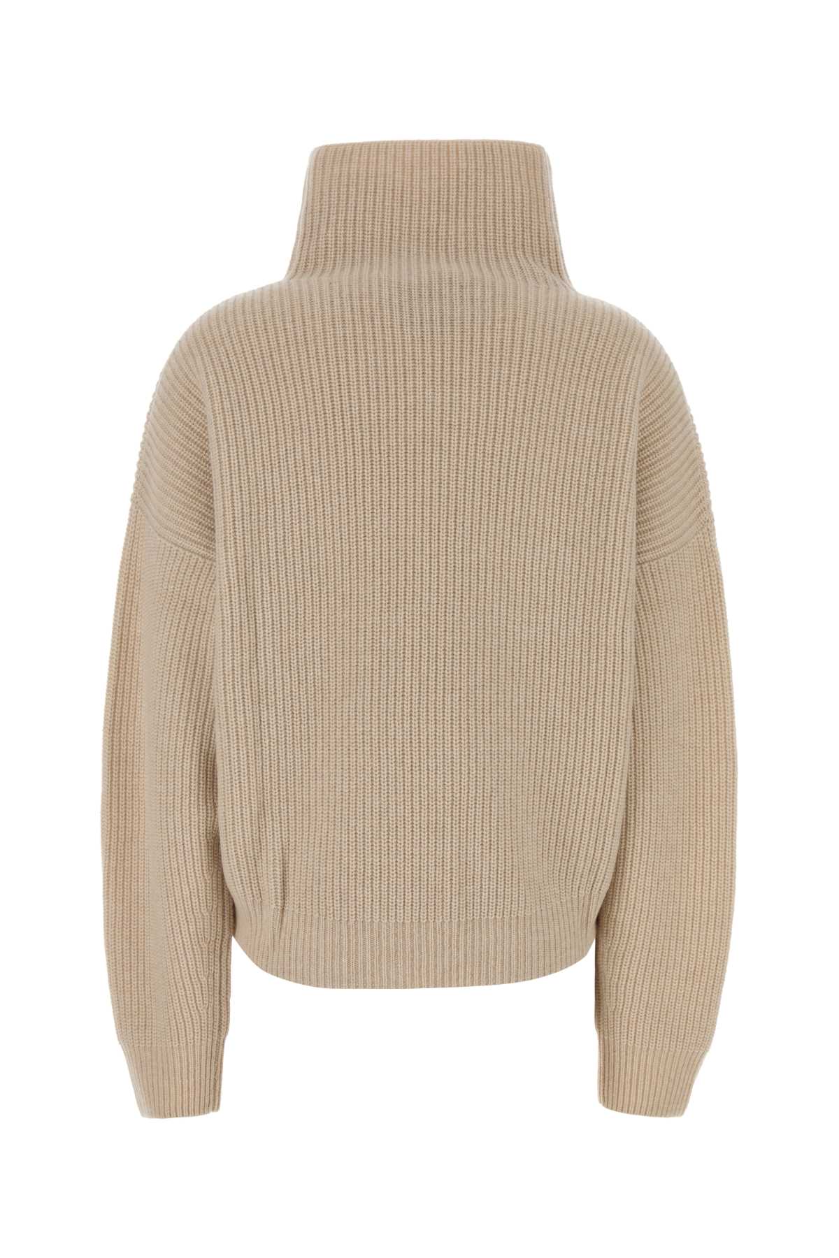 Ivory Wool Blend Oversize Brooke Sweater Ecru Maglieria